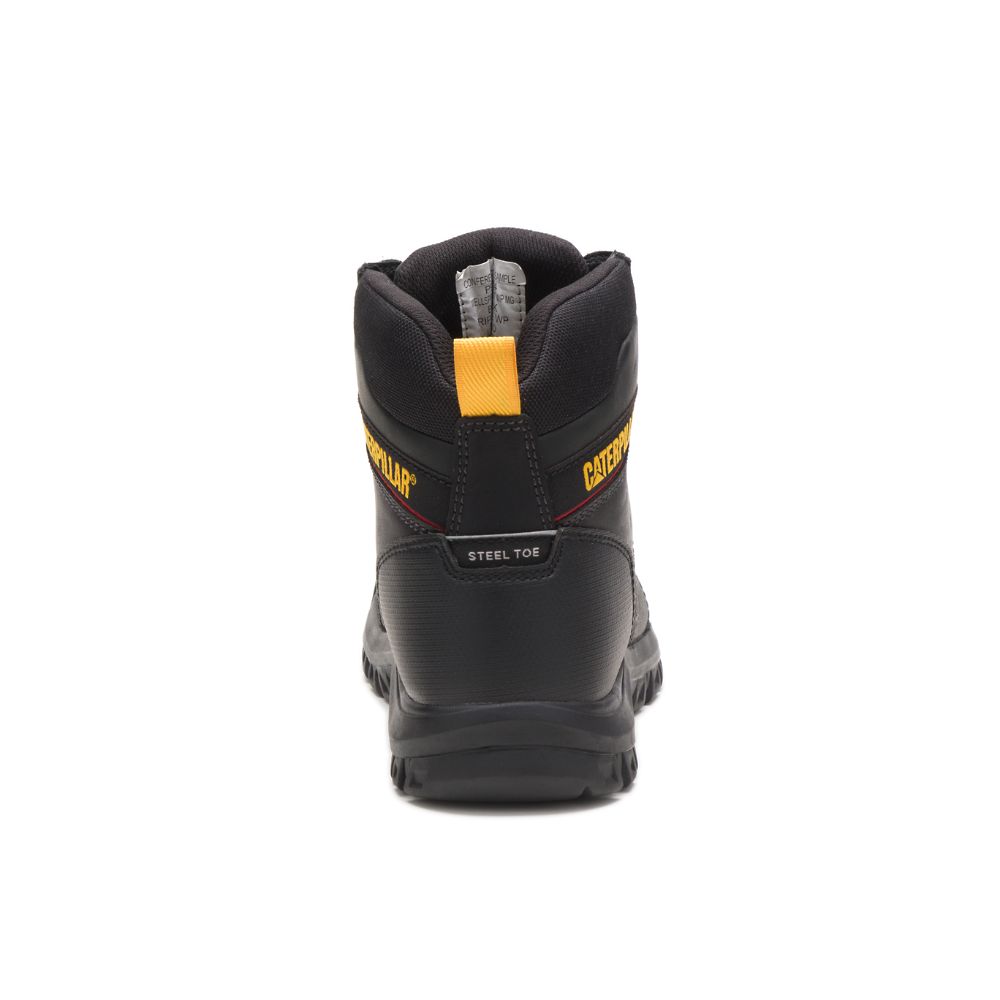 Botas De Trabajo Caterpillar Wellspring Impermeables Metatarsal Guard Steel Puntera Hombre Negros | MX2766GL