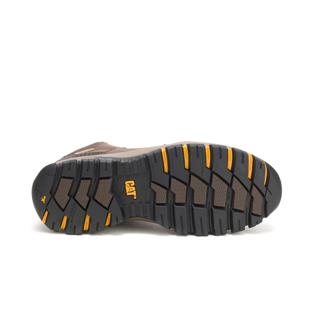 Botas Deportivas Caterpillar Navigator Mid Impermeables Steel Puntera Hombre Marrom | MX2882FM