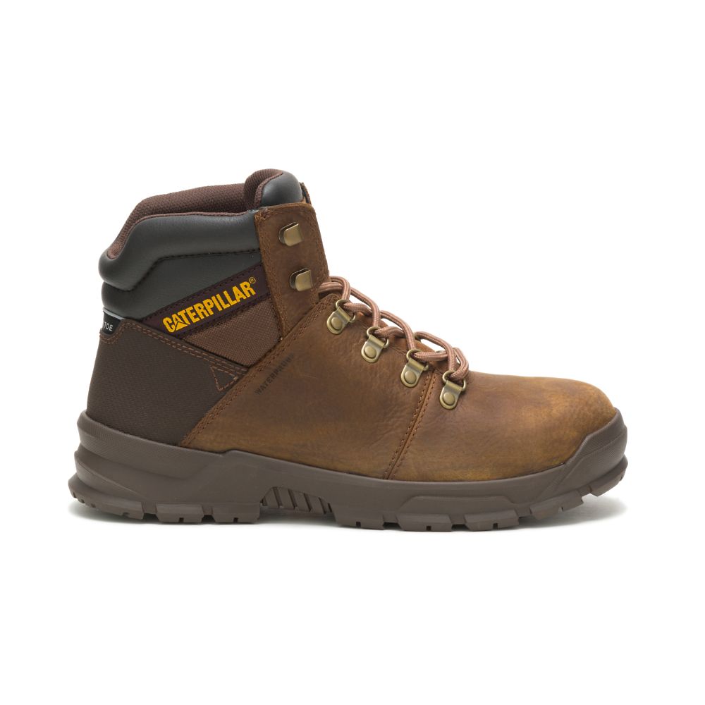 Botas Impermeables Caterpillar Charge Impermeables Alloy Puntera Hombre Marrom | MX2837GL