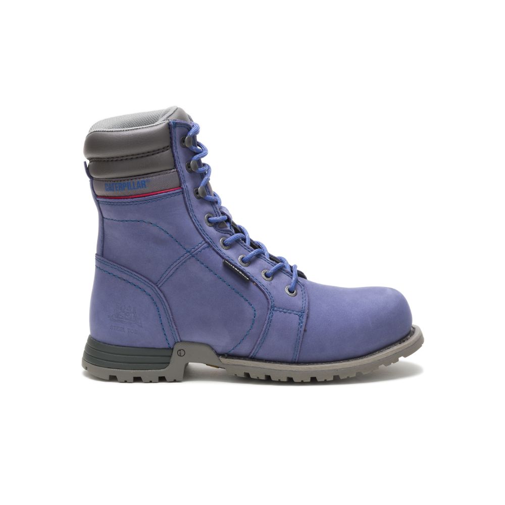 Botas Impermeables Caterpillar Echo Impermeables Steel Puntera Mujer Morados | MX2541LH