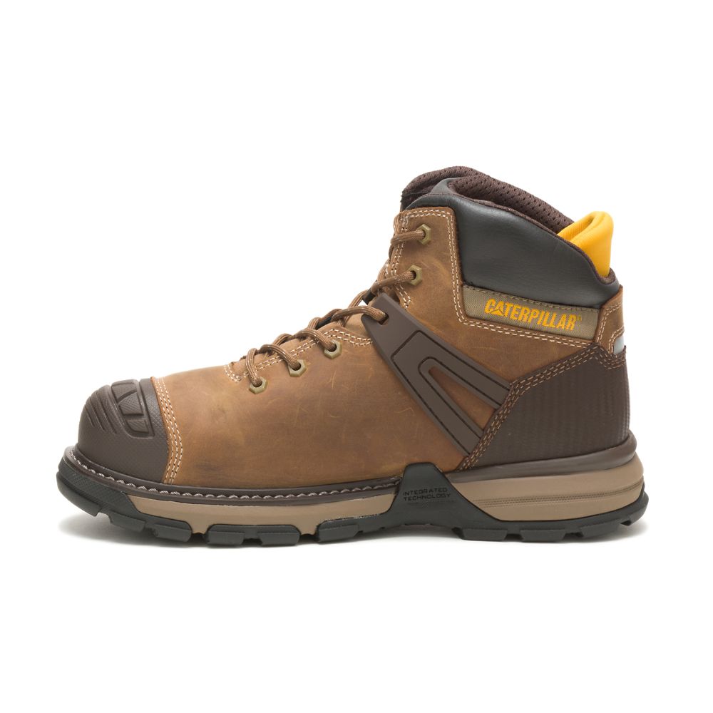 Botas Impermeables Caterpillar Excavator Superlite Impermeables Soft Puntera Hombre Cafes | MX2844IS