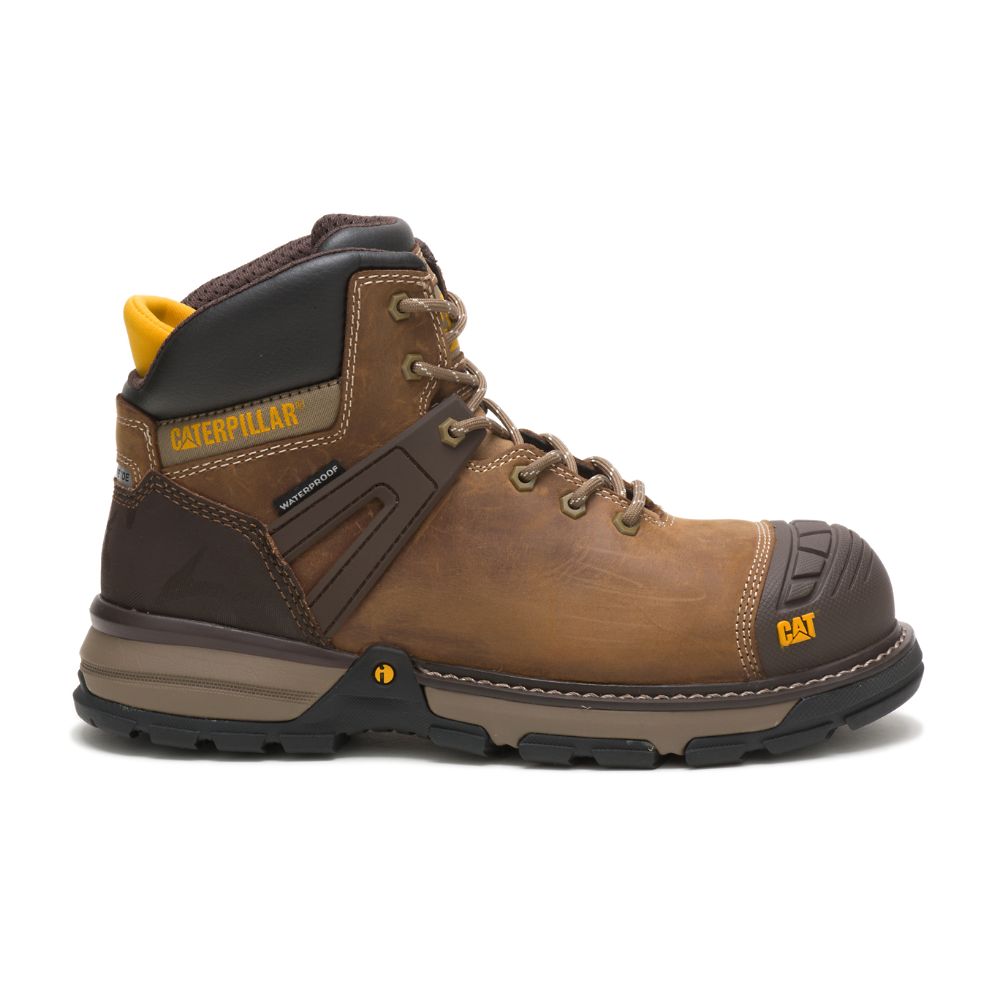 Botas Impermeables Caterpillar Excavator Superlite Impermeables Carbon Composite Puntera Hombre Cafes | MX2846YU