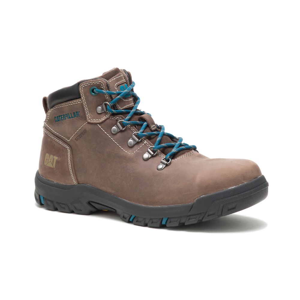 Botas Impermeables Caterpillar Mae Steel Puntera Impermeables Mujer Taupe | MX2544HK