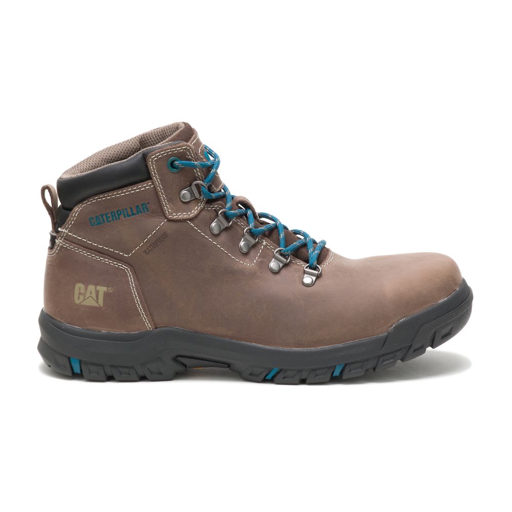 Botas Impermeables Caterpillar Mae Steel Puntera Impermeables Mujer Taupe | MX2544HK