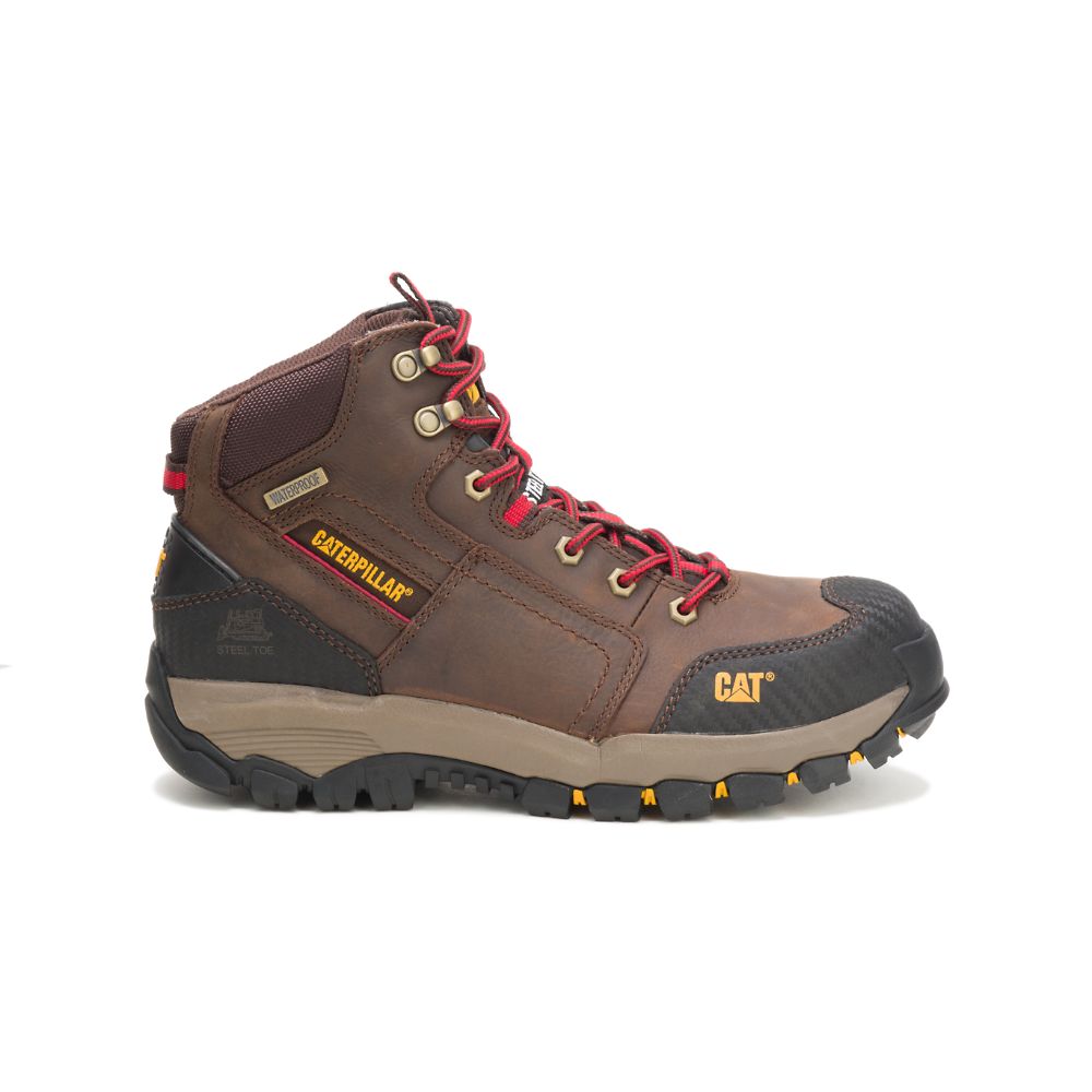 Botas Impermeables Caterpillar Navigator Mid Impermeables Steel Puntera Hombre Cafes | MX2870MA