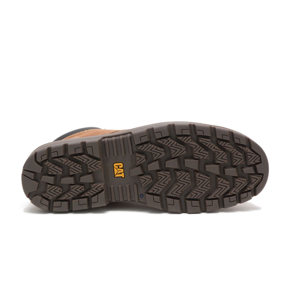 Botas Impermeables Caterpillar Outbase Impermeables Steel Puntera Hombre Marrom | MX2855GL