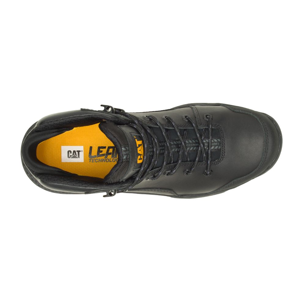 Botas Impermeables Caterpillar Provoke Mid Impermeables Hombre Negros | MX2839DN