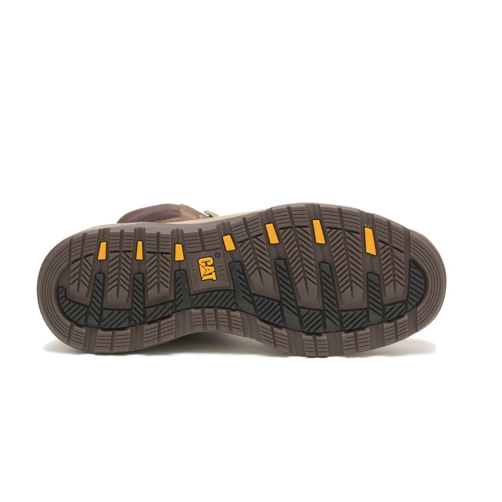 Botas Impermeables Caterpillar Provoke Mid Impermeables Alloy Puntera Hombre Marrom | MX2843OR