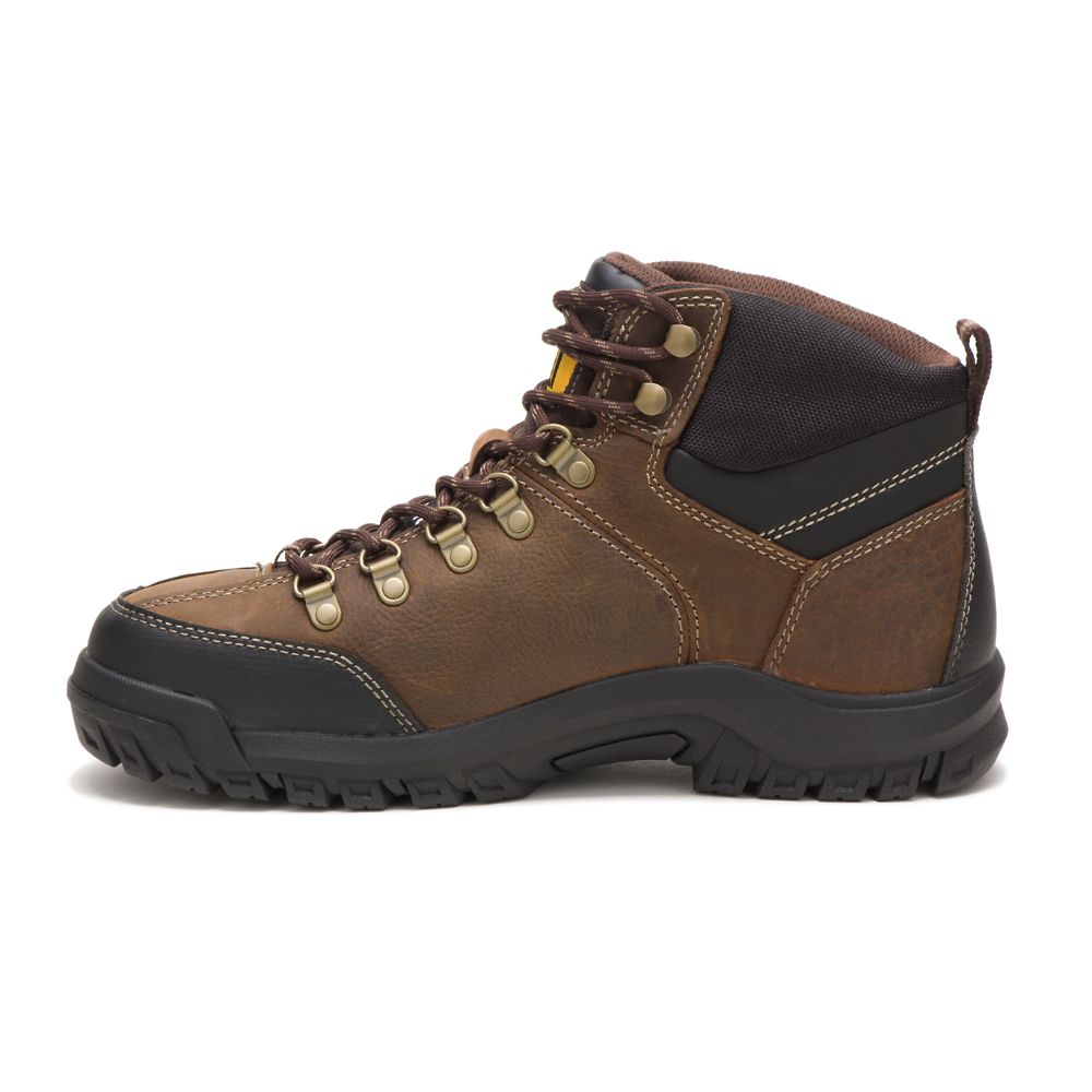 Botas Impermeables Caterpillar Threshold Impermeables Steel Puntera Hombre Cafes | MX2874CE