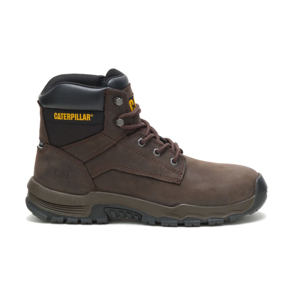 Botas Impermeables Caterpillar Upholder Impermeables Steel Puntera Hombre Cafes | MX2834JJ