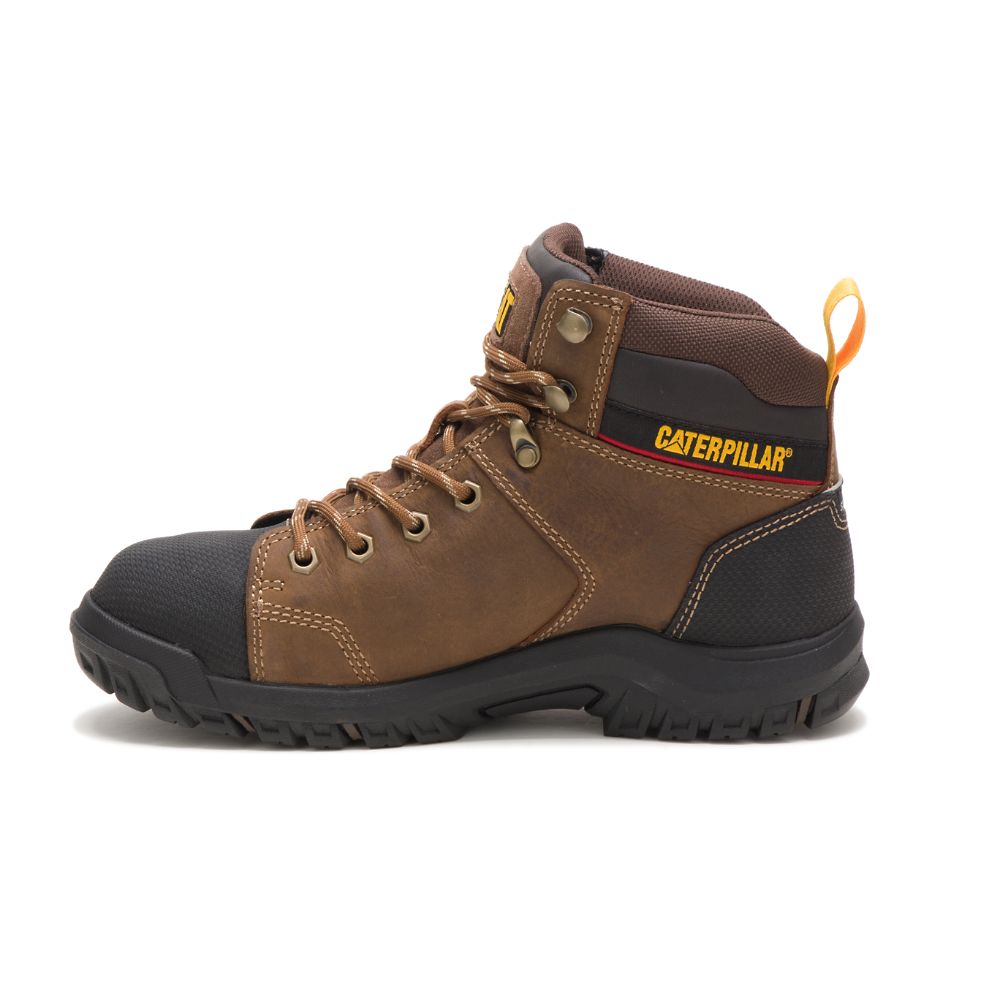 Botas Impermeables Caterpillar Wellspring Impermeables Metatarsal Guard Steel Puntera Mujer Marrom | MX2538CE