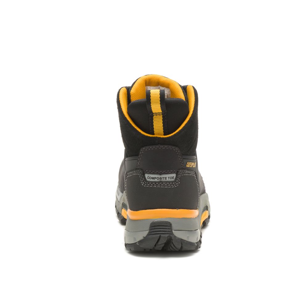 Botas Seguridad Caterpillar CAT EDGE Impermeables Nano Puntera Hombre Negros | MX2917YU