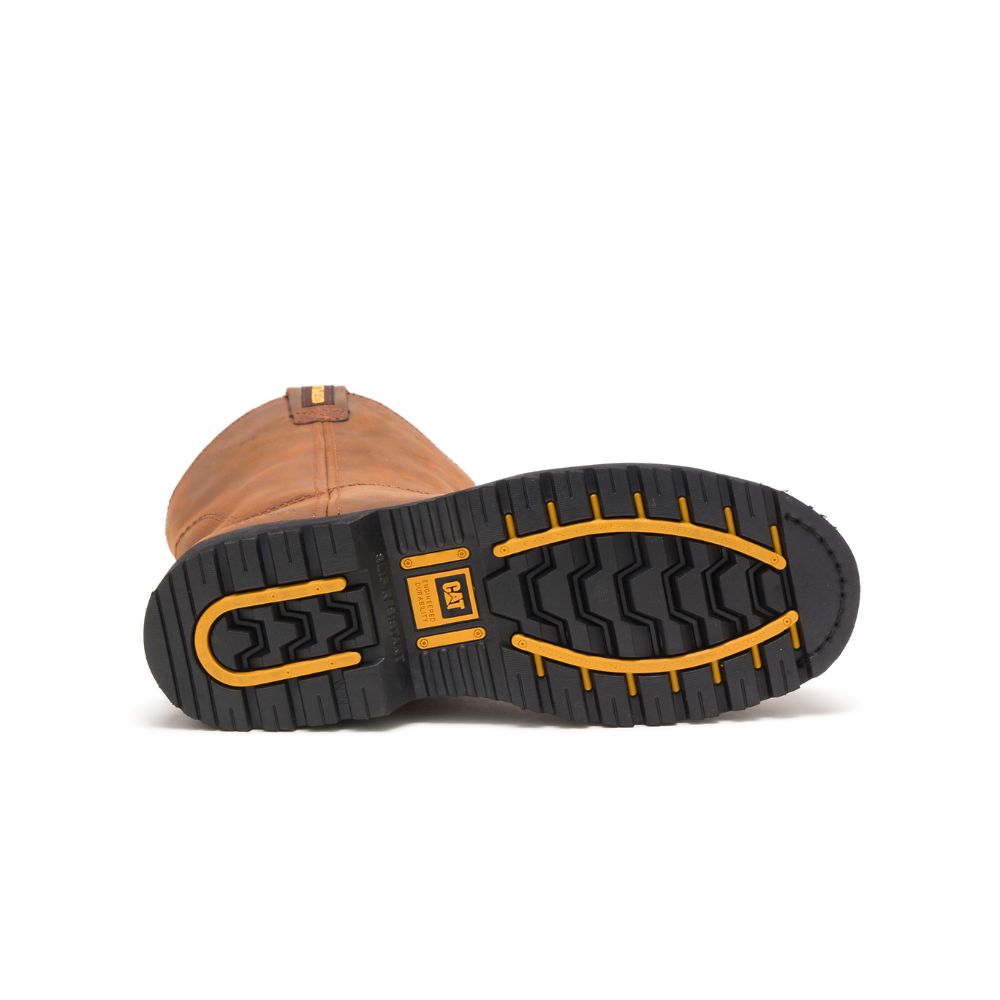 Botas Seguridad Caterpillar Edgework Steel Puntera Hombre Marrom | MX2965WY