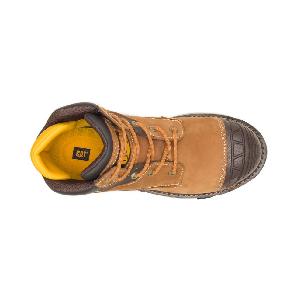 Botas Seguridad Caterpillar Excavator Superlite Impermeables Carbon Composite Puntera Mujer Marrom | MX2561NB