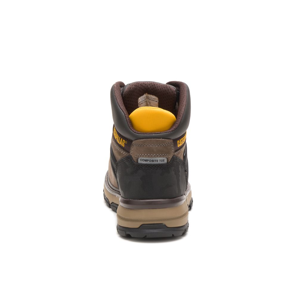 Botas Seguridad Caterpillar Excavator Superlite Impermeables Carbon Composite Puntera Hombre Marrom | MX2913PQ