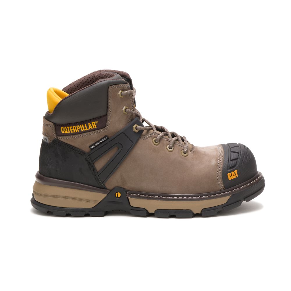 Botas Seguridad Caterpillar Excavator Superlite Impermeables Carbon Composite Puntera Hombre Marrom | MX2913PQ