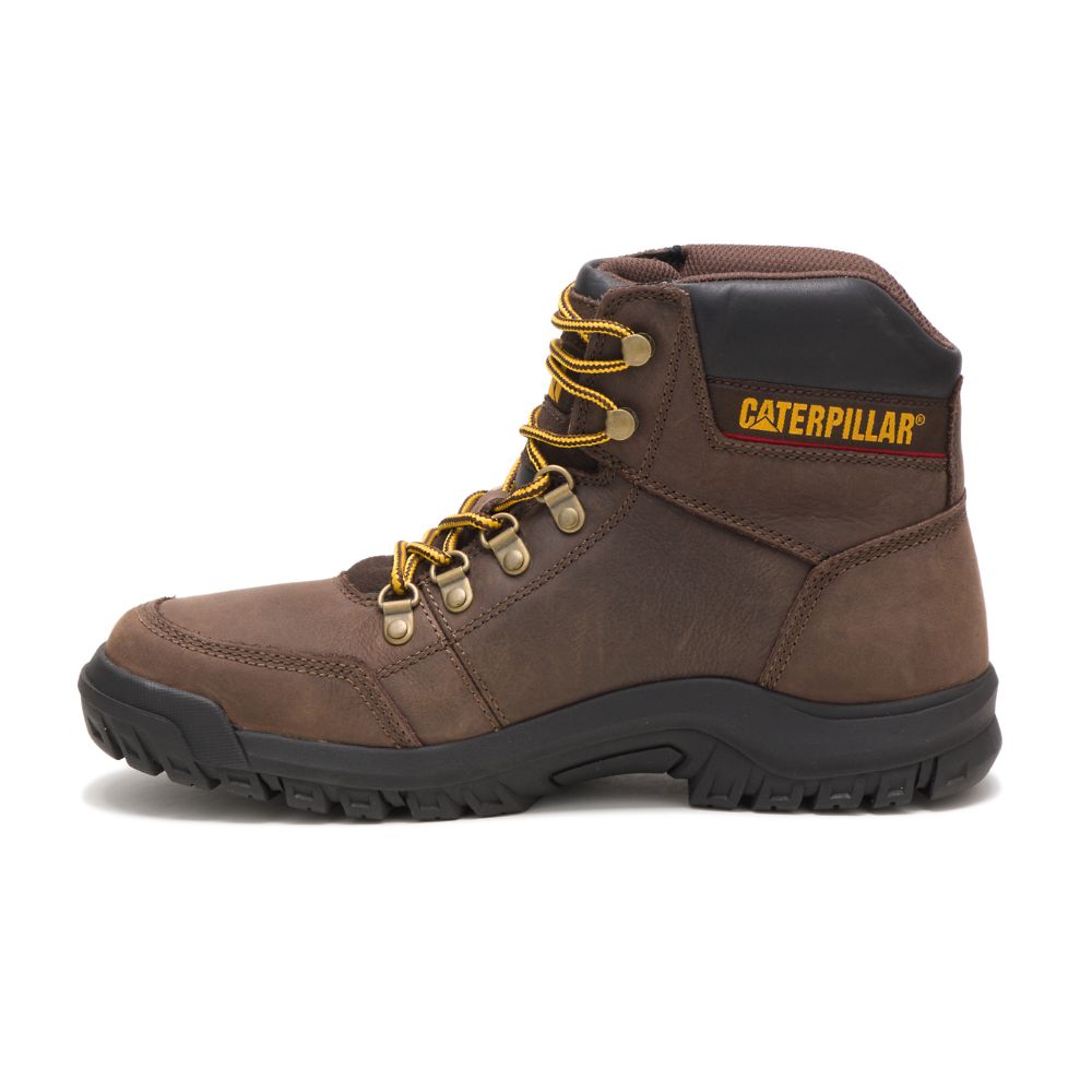 Botas Seguridad Caterpillar Outline Hombre Marrom | MX2978HK