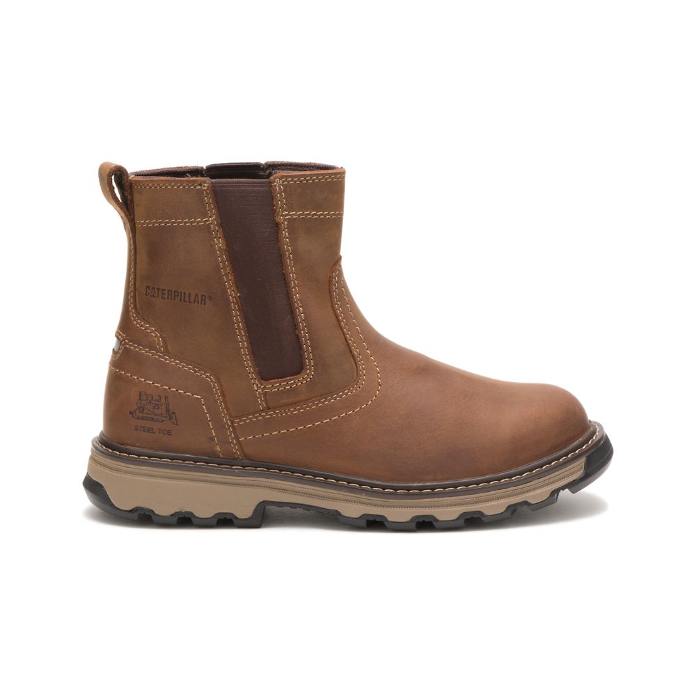 Botas Seguridad Caterpillar Pelton Steel Puntera Hombre Marrom | MX2966QZ