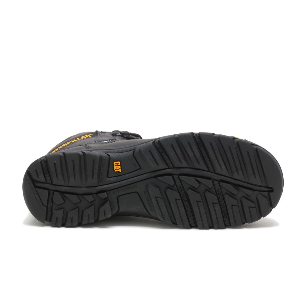 Botas Seguridad Caterpillar Resorption Impermeables Composite Puntera Hombre Negros | MX2942NB