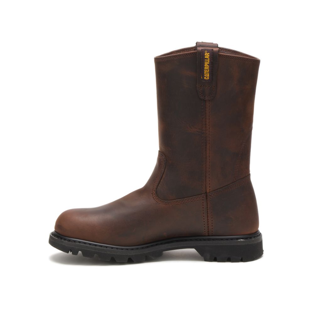 Botas Seguridad Caterpillar Revolver Hombre Marrom | MX2976JJ