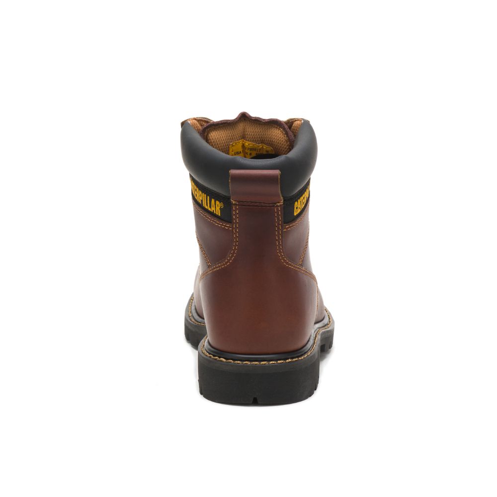 Botas Seguridad Caterpillar Second Shift Steel Puntera Hombre Vino | MX2933IS