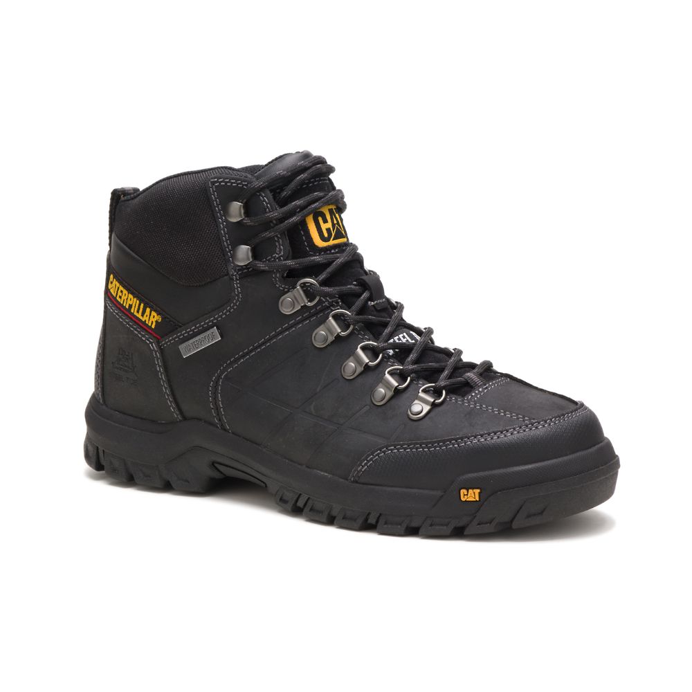 Botas Seguridad Caterpillar Threshold Impermeables Steel Puntera Hombre Negros | MX2962TV