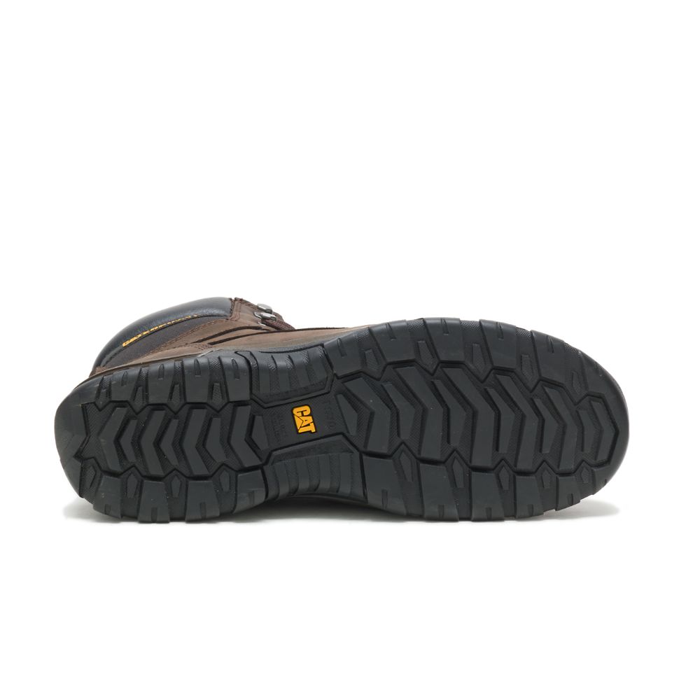 Botas Seguridad Caterpillar Upholder Impermeables Steel Puntera Hombre Cafes | MX2908GL