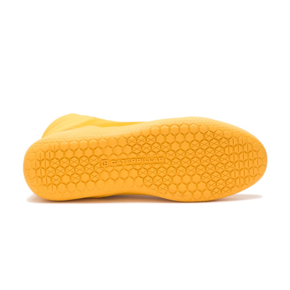 Tenis Caterpillar CODE Hex Hi Hombre Amarillos | MX2700PQ