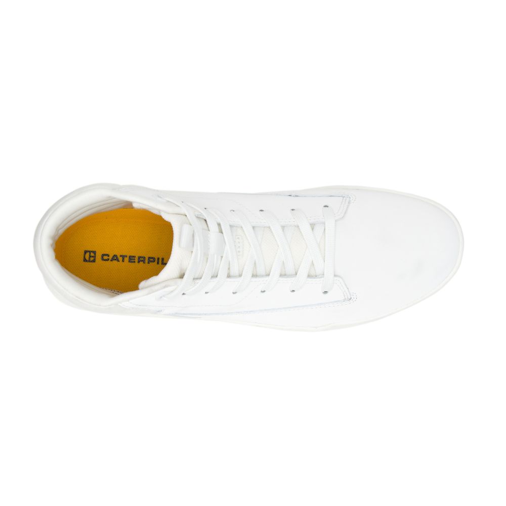 Tenis Caterpillar CODE Hex Hi Hombre Blancos | MX2701OR