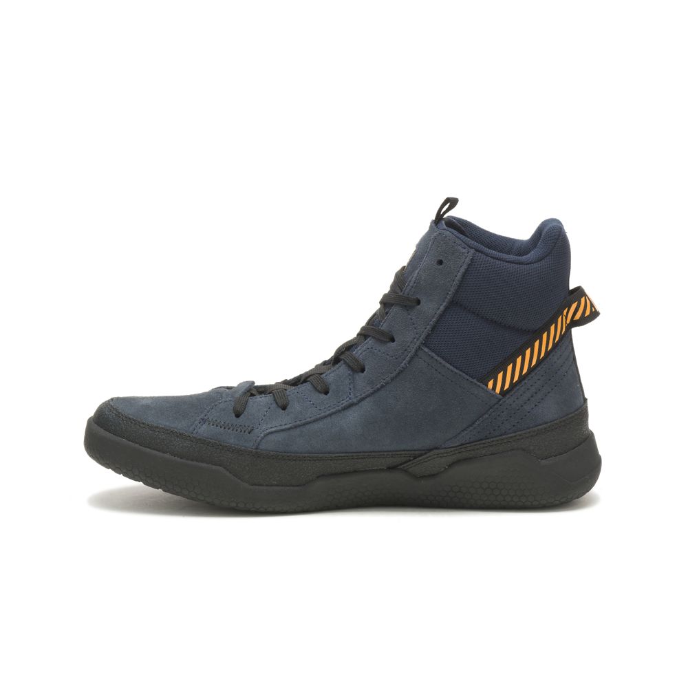 Tenis Caterpillar CODE Hex Hi Utility Hombre Azules | MX2670DN