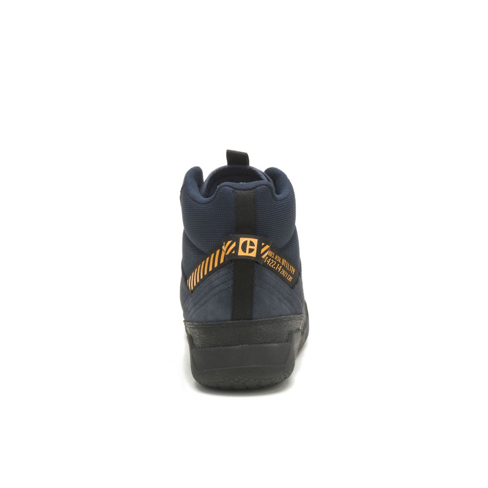 Tenis Caterpillar CODE Hex Hi Utility Hombre Azules | MX2670DN