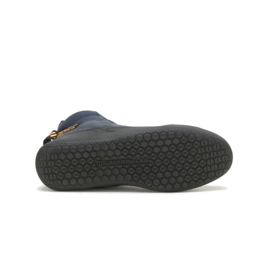 Tenis Caterpillar CODE Hex Hi Utility Hombre Azules | MX2670DN