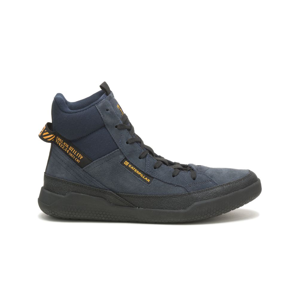 Tenis Caterpillar CODE Hex Hi Utility Mujer Azul Marino | MX2432BC