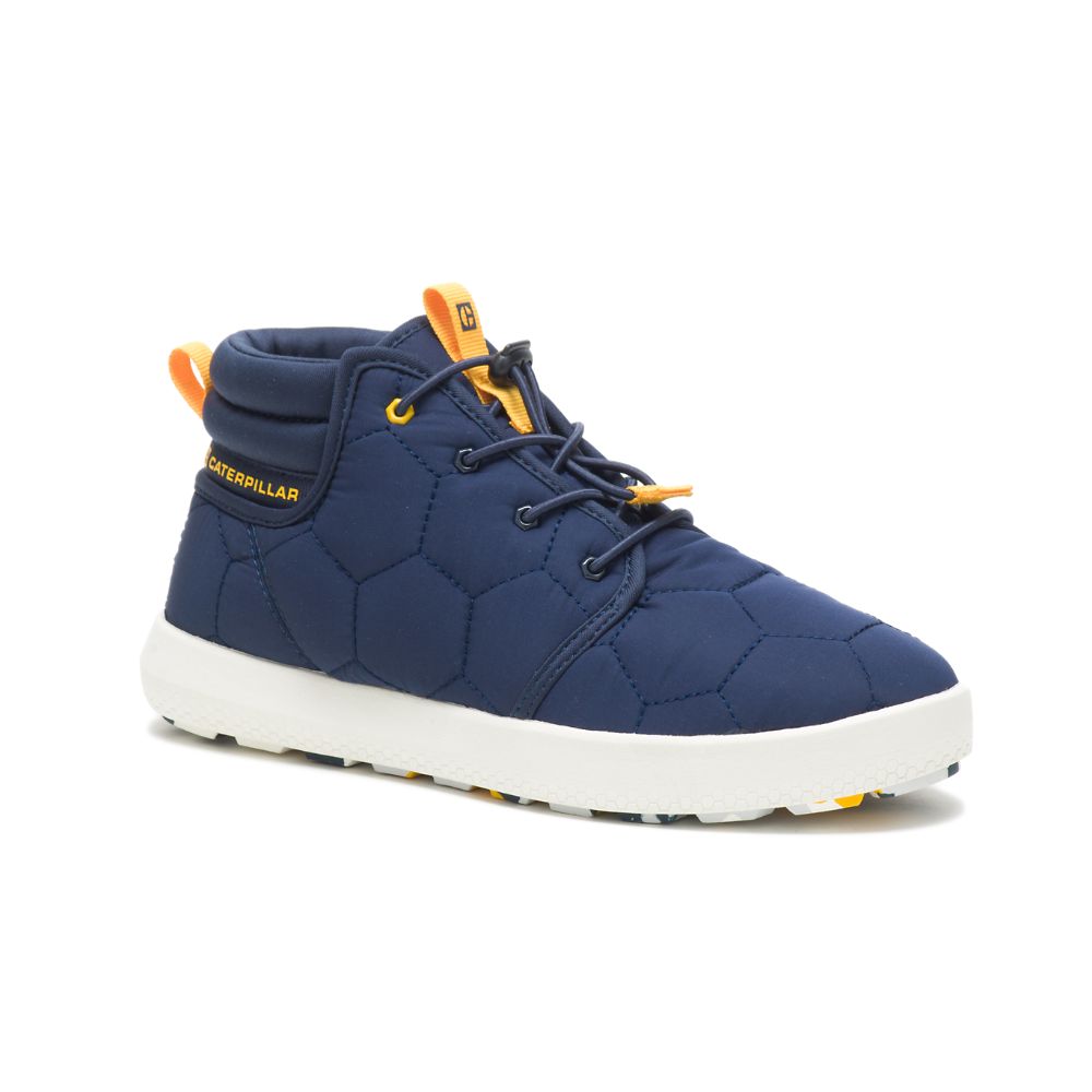 Tenis Caterpillar CODE Scout Mid Hombre Azules | MX2696FM