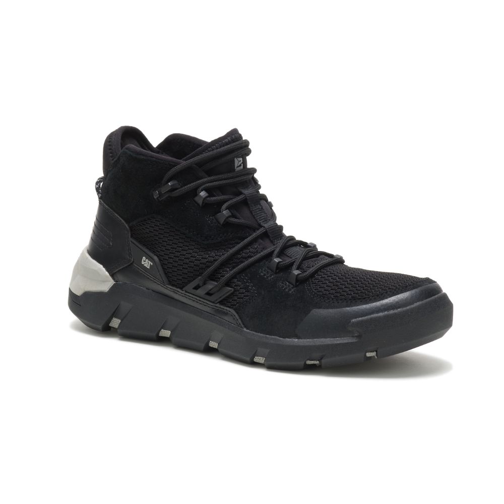 Tenis Caterpillar Crail Mid Hombre Negros | MX2708WY