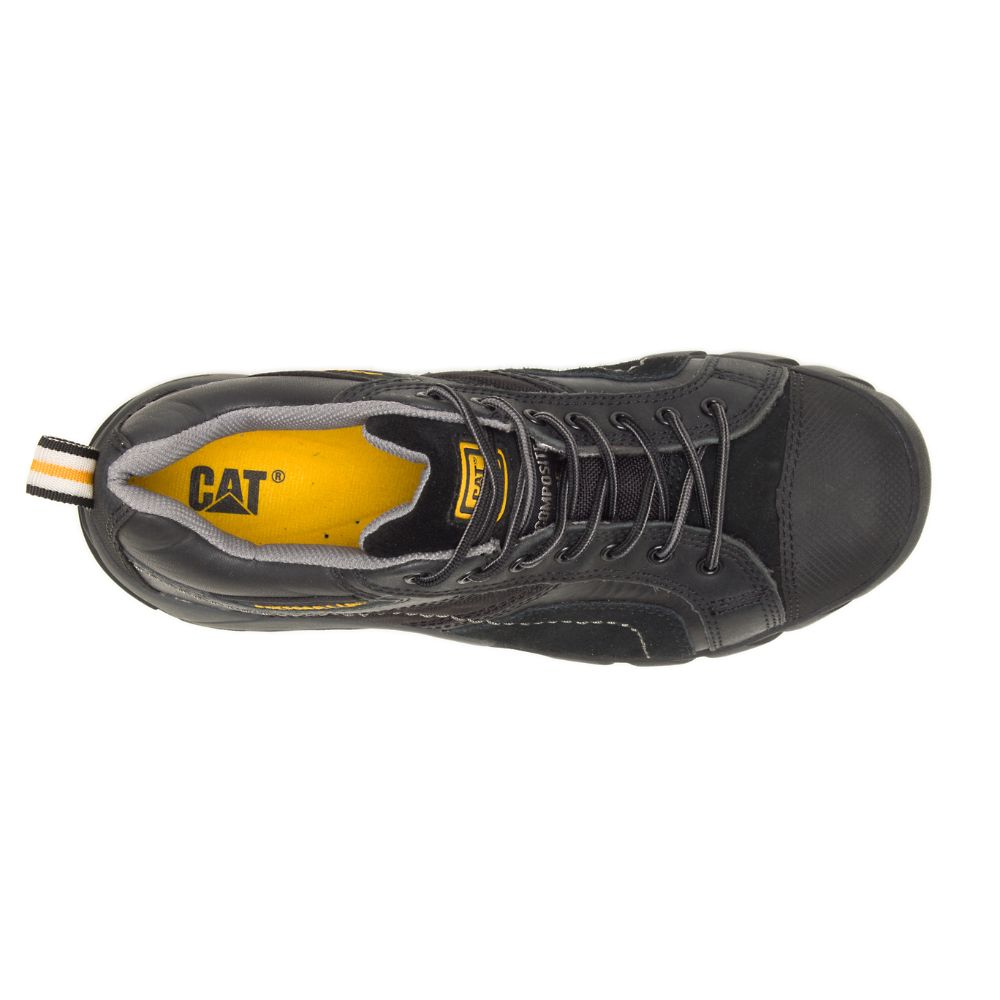 Tenis Para Caminar Caterpillar Argon Composite Puntera Hombre Negros | MX2635RW