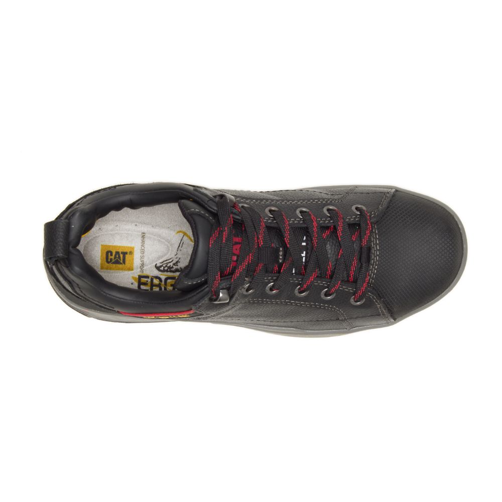 Tenis Para Caminar Caterpillar Brode Steel Puntera Hombre Negros | MX2639MA