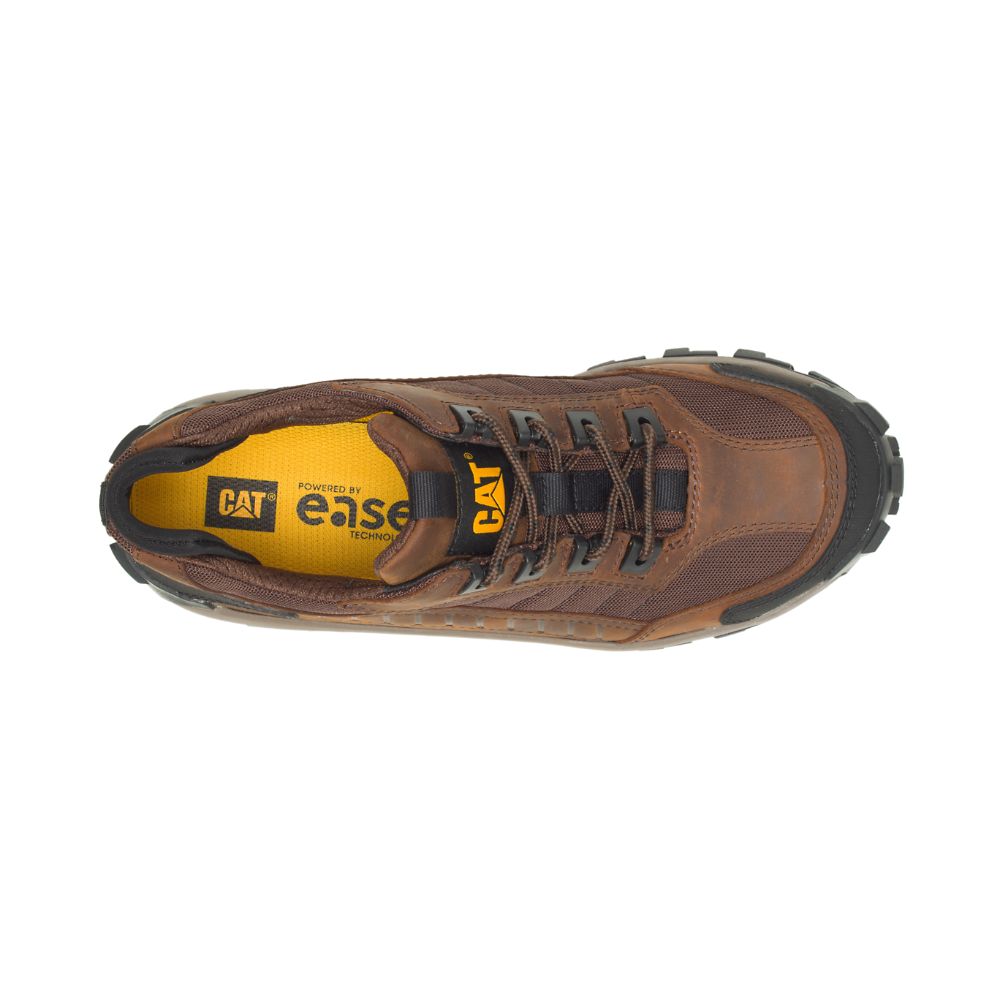 Tenis Para Caminar Caterpillar Invader Steel Puntera Hombre Cafes | MX2620KI