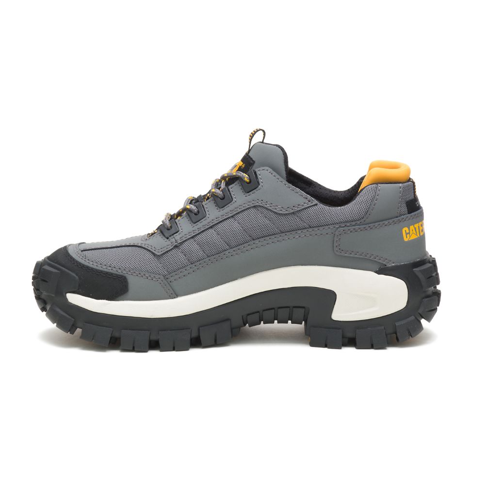 Tenis Para Caminar Caterpillar Invader Steel Puntera Hombre Plateados | MX2621JJ