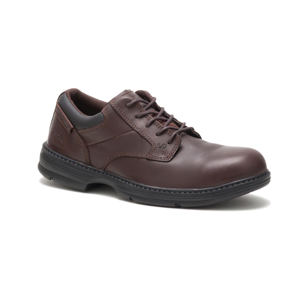 Tenis Para Caminar Caterpillar Oversee Steel Puntera Hombre Cafes | MX2641HK