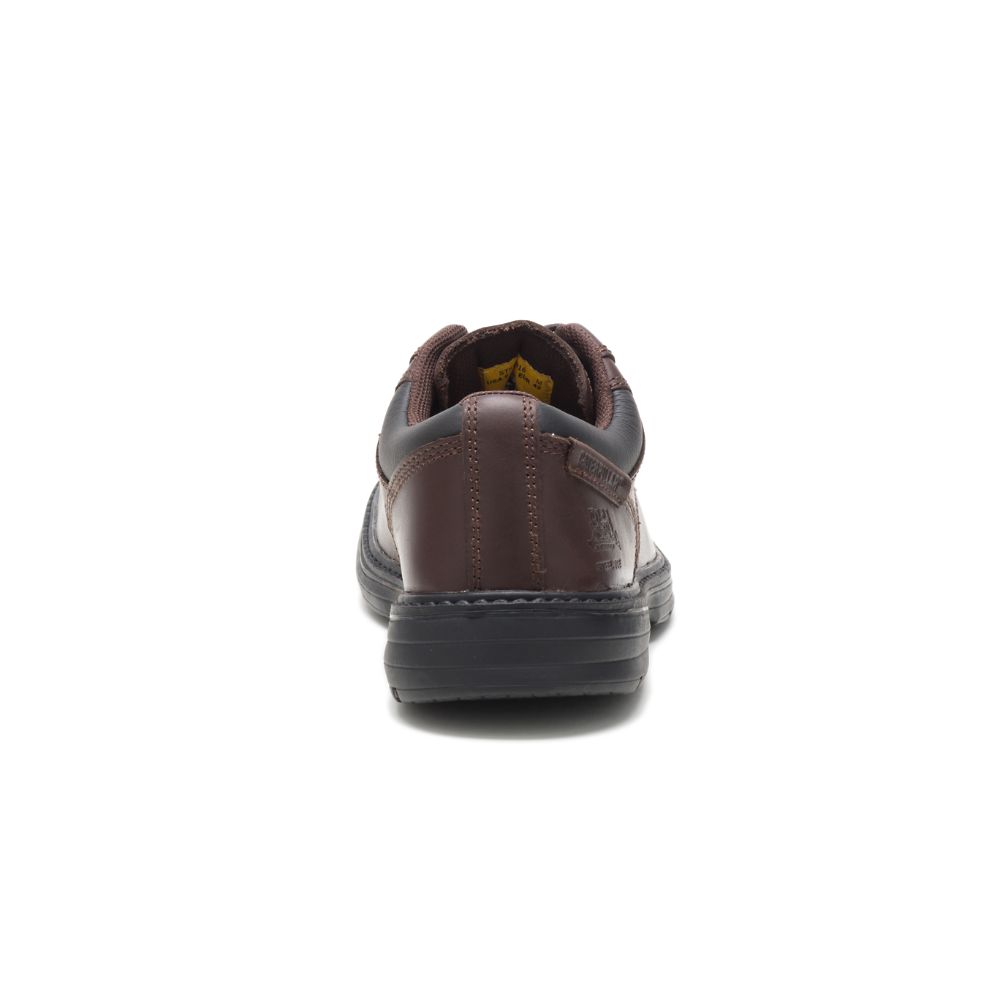 Tenis Para Caminar Caterpillar Oversee Steel Puntera Hombre Cafes | MX2641HK