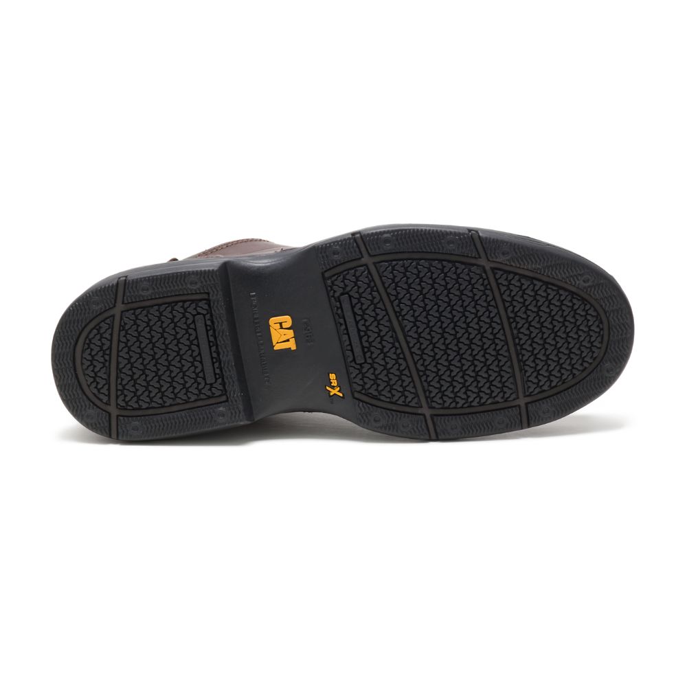 Tenis Para Caminar Caterpillar Oversee Steel Puntera Hombre Cafes | MX2641HK