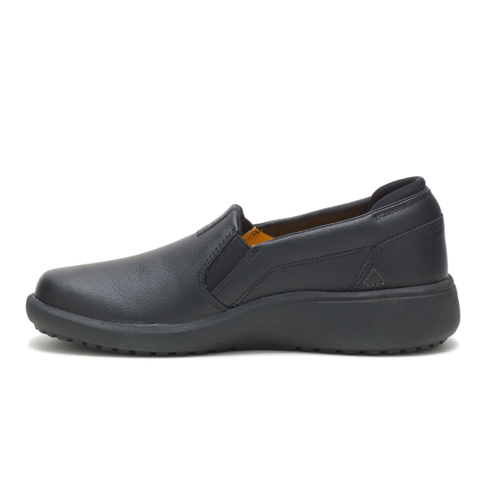 Tenis Para Caminar Caterpillar ProRush SR+ Slip-On Mujer Negros | MX2421OR