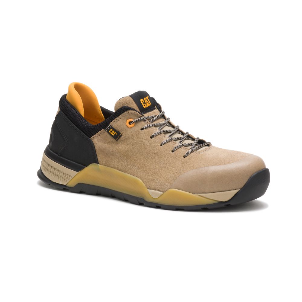 Tenis Para Caminar Caterpillar Sprint Gamuza Alloy Puntera Hombre Marrom | MX2625FM