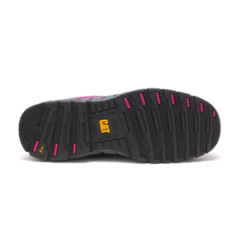 Tenis Para Caminar Caterpillar Switch Steel Puntera Mujer Rosas | MX2419AP