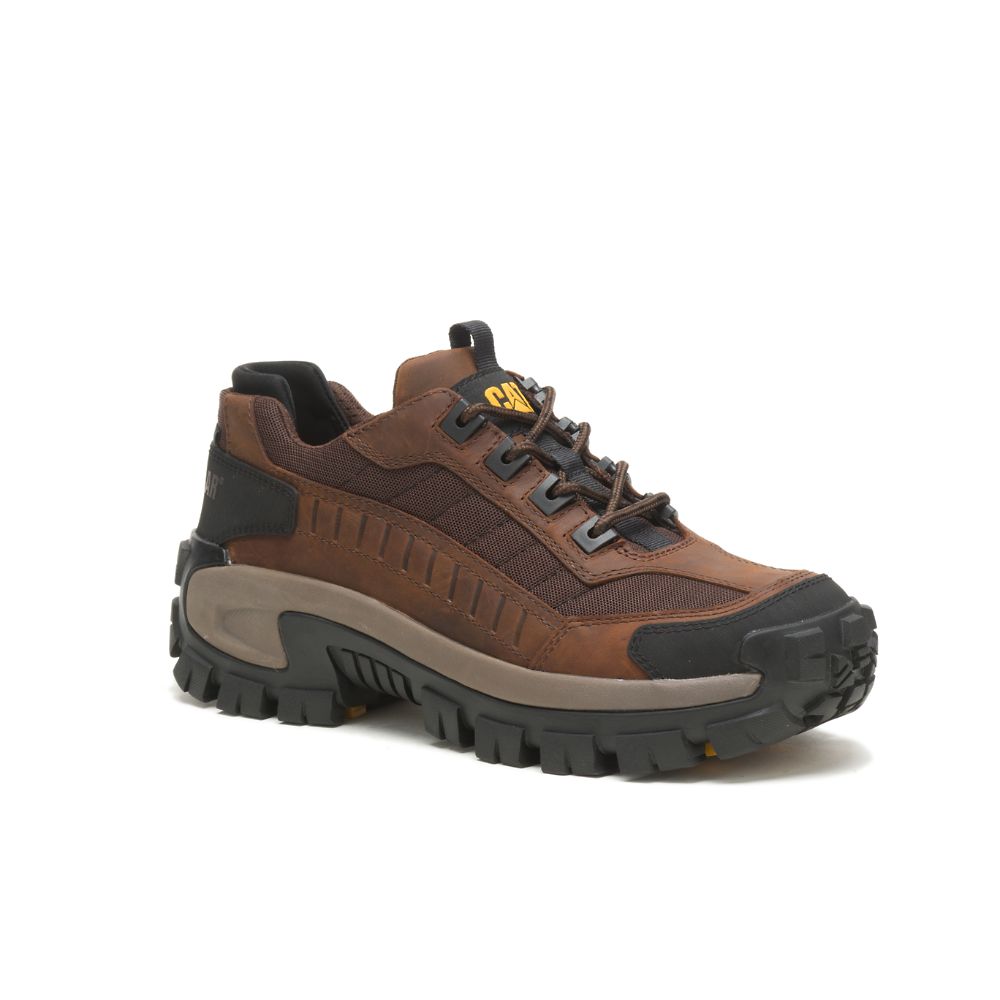 Zapatos De Trabajo Caterpillar Invader Steel Puntera Hombre Cafes | MX2592ZG