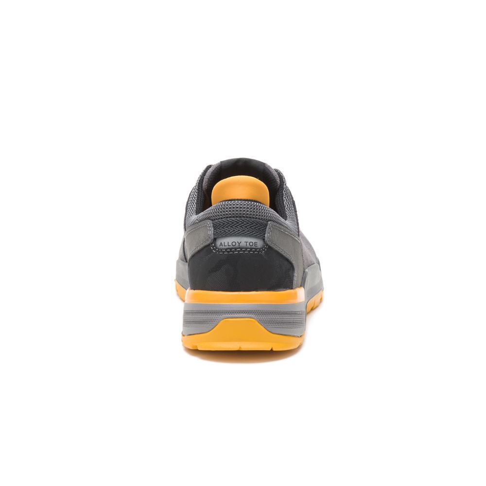 Zapatos De Trabajo Caterpillar Sprint Gamuza Alloy Puntera Hombre Grises | MX2599DN