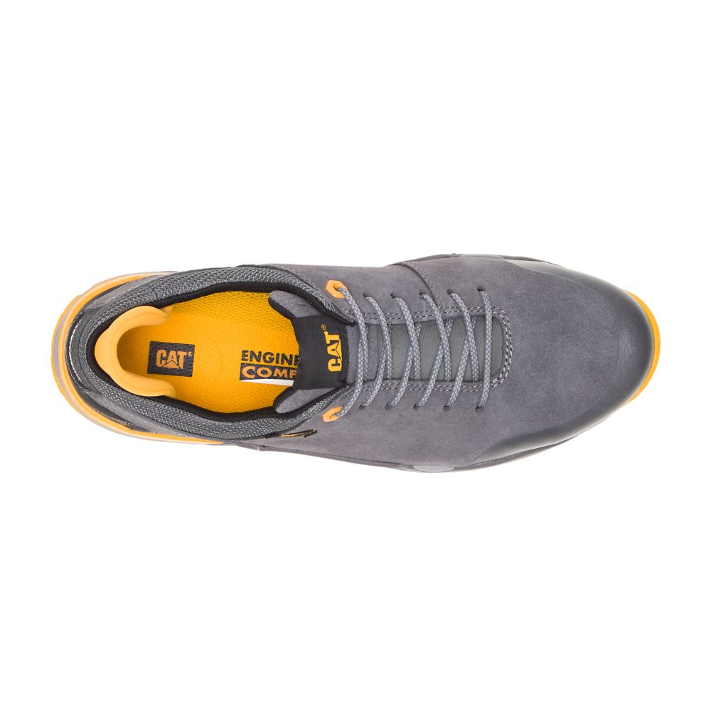 Zapatos De Trabajo Caterpillar Sprint Gamuza Alloy Puntera Hombre Grises | MX2599DN