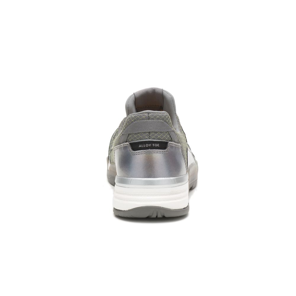 Zapatos De Trabajo Caterpillar Sprint Textil Alloy Puntera Mujer Plateados | MX2406BC