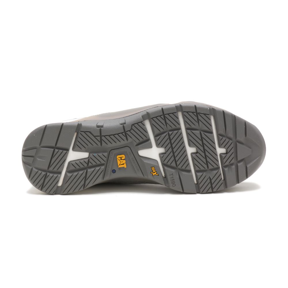 Zapatos De Trabajo Caterpillar Sprint Textil Alloy Puntera Mujer Plateados | MX2406BC